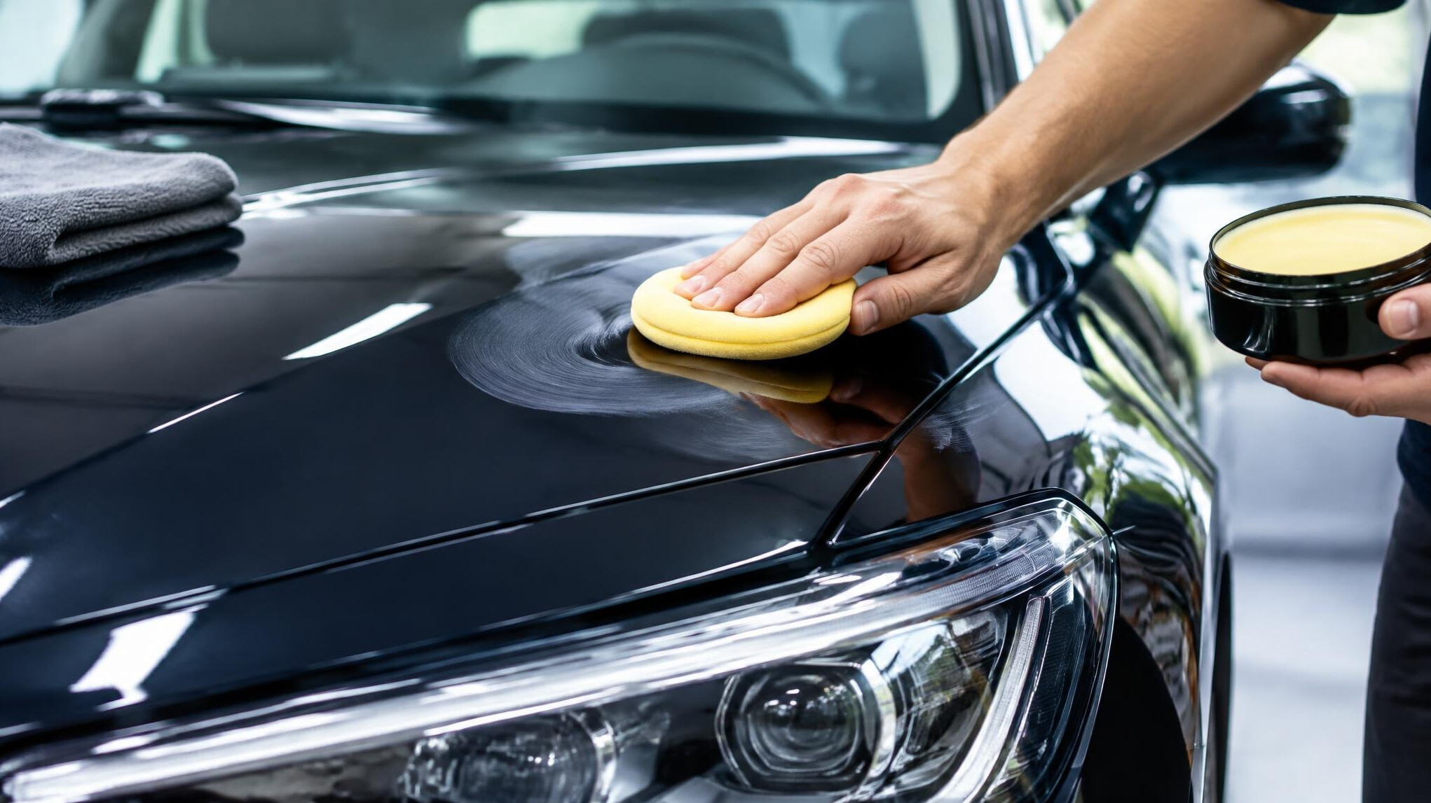 car polish application