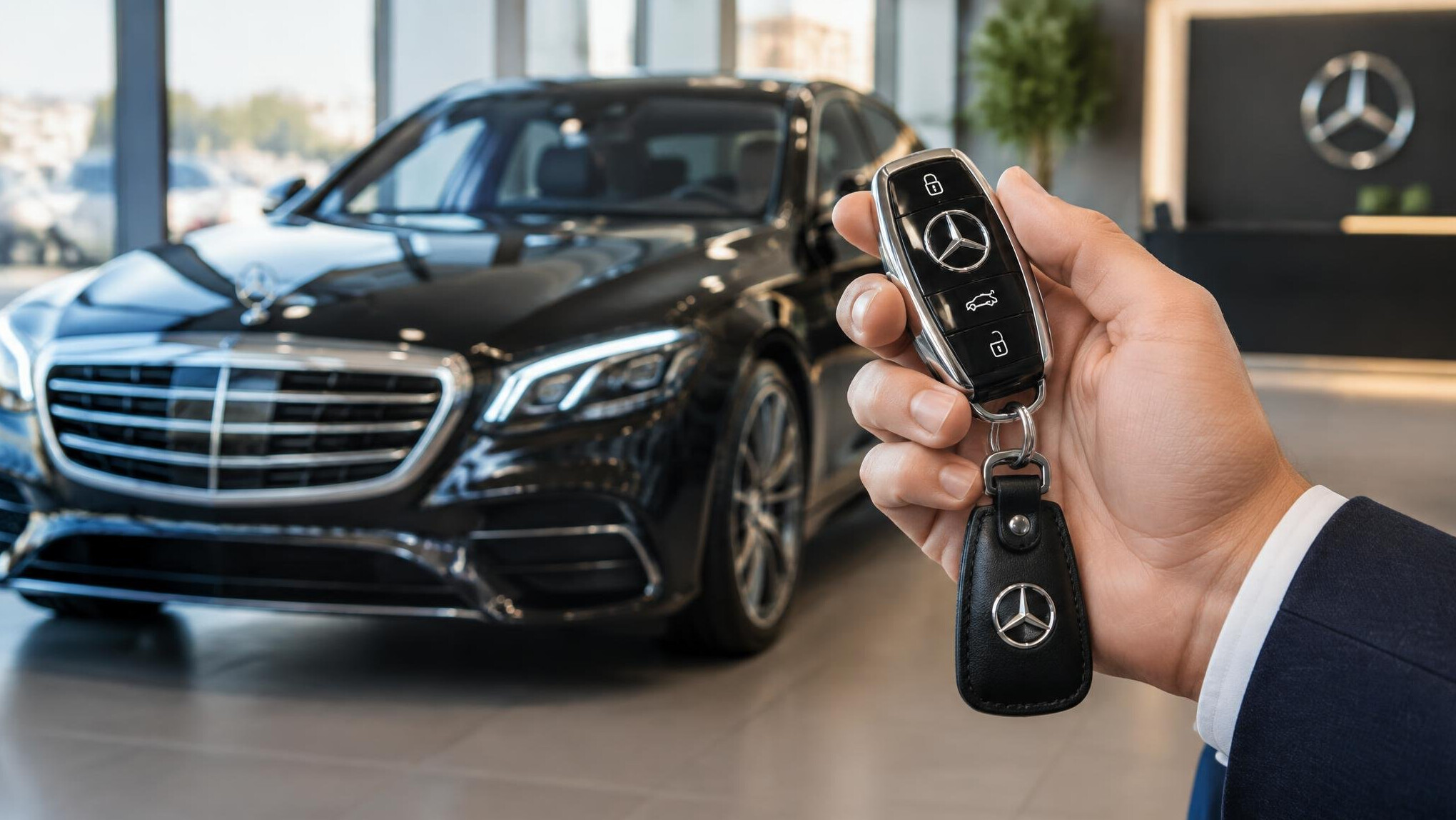 car keys in hand