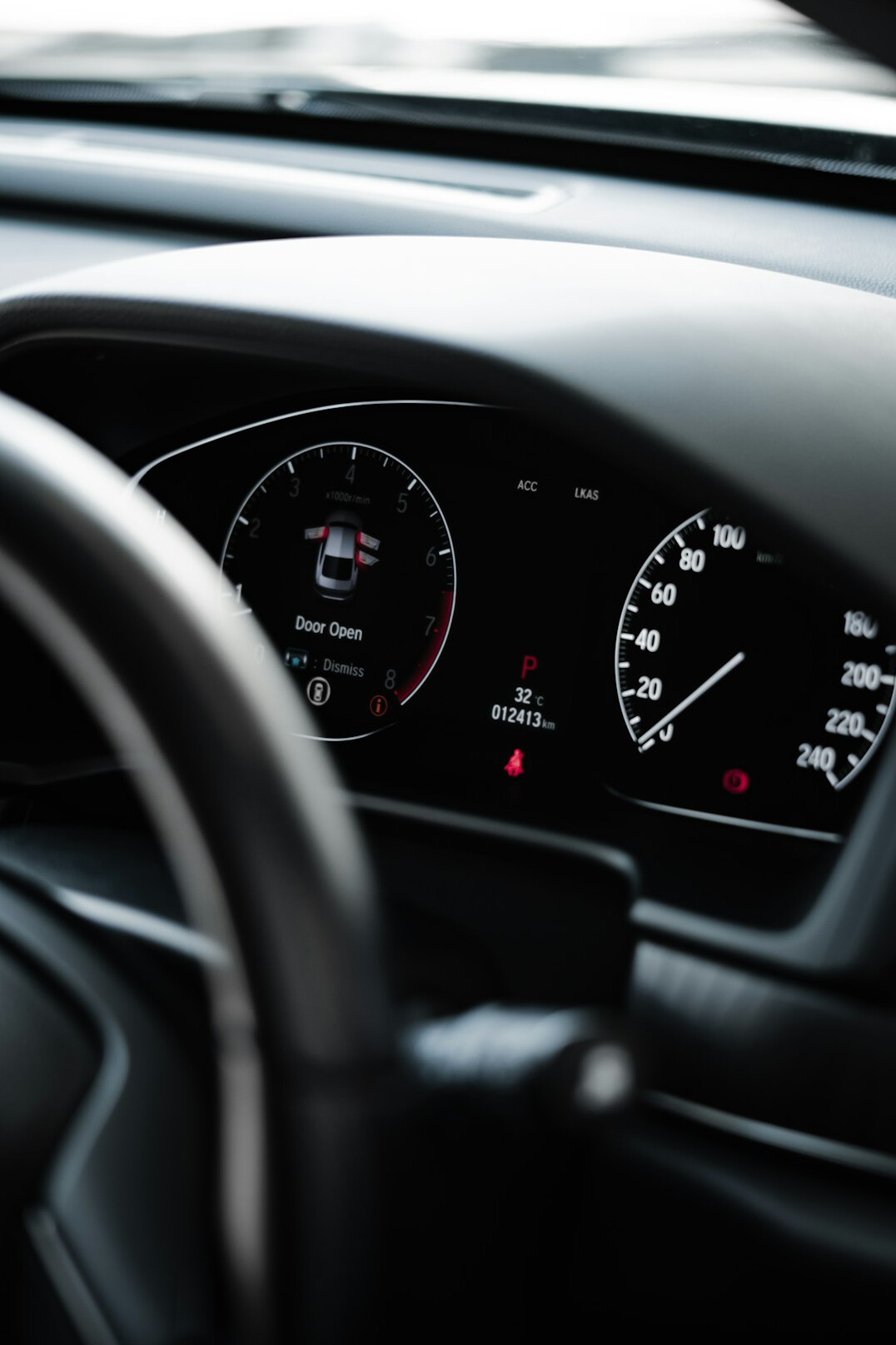 luxury car interior view